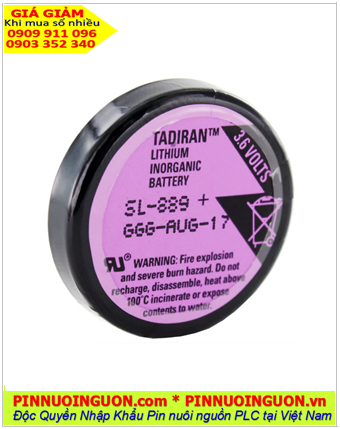 Tadiran SL-889; Pin nuôi nguồn Tadiran SL-889 Lithium 3.6v 1/10D 1000mAh _Xuất xứ Israel